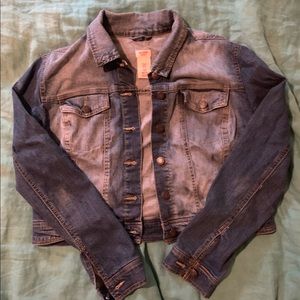 Cropped jean jacket size 2x